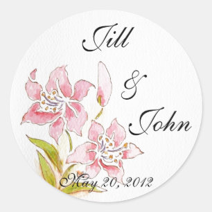 Lilly Save Date Wedding Sticker