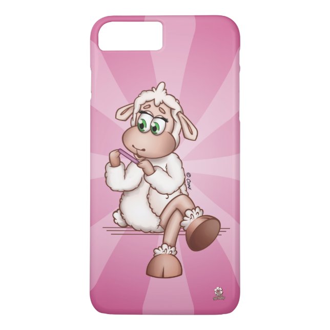 Lilly The Sheep At The Manicure Spa - Phone Cover (Back)