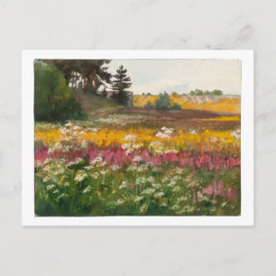 Lilly Walther "Summer Landscape" Painting Postcard