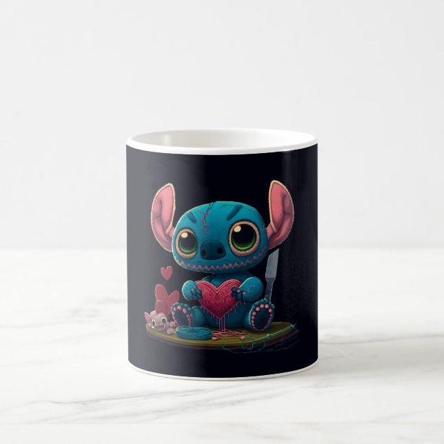 Lilo and Stitch Valentine Hearts Graphic Mug (Center)