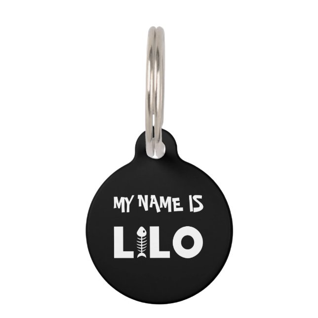 Lilo Cat Pet ID Tag (Front)