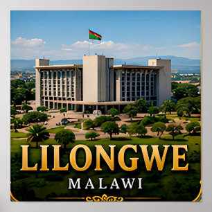 Lilongwe Gardens and Modern Malawi Spirit Poster