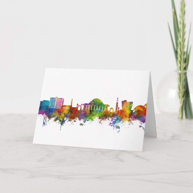 Lilongwe Malawi Skyline Card (Front)