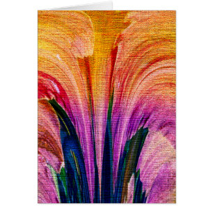 Lily Abstract Burgundy Lily Softened - Enhanced