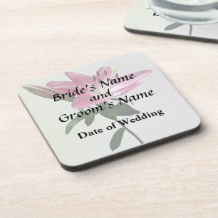 Lily and Bud Wedding Products Coaster