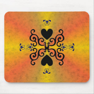 Lily and Heart- rainbowart Mouse Pad