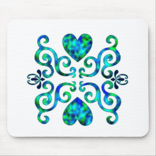 Lily and Heart - rainbowart Mouse Pad