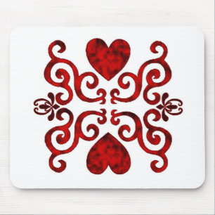 Lily and Heart- rainbowart Mouse Pad