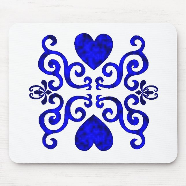 Lily and Heart- rainbowart Mouse Pad (Front)