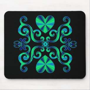 Lily and Heart- rainbowart Mouse Pad