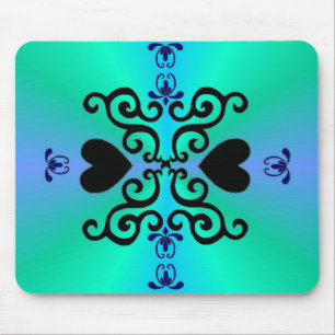 Lily and Heart- rainbowart Mouse Pad