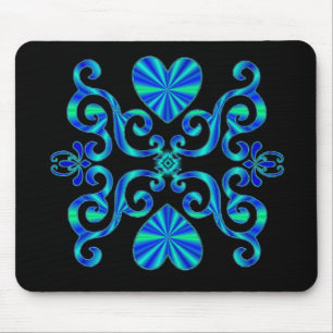 Lily and Heart- rainbowart Mouse Pad