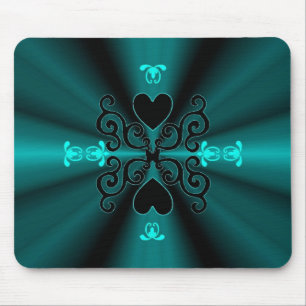 Lily and Heart- rainbowart Mouse Pad