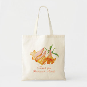 Lily bell art wedding bridesmaid name bag