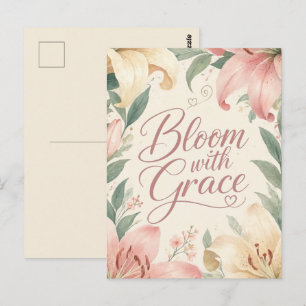 Lily : Bloom with Grace Postcard