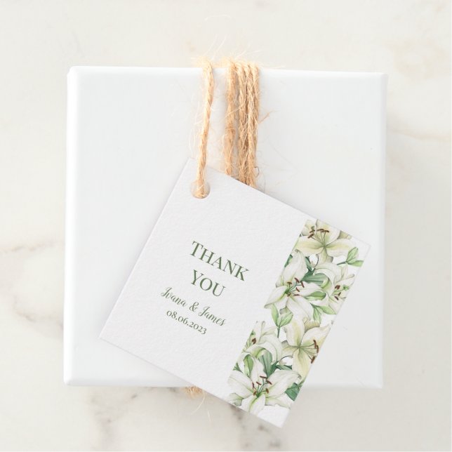 LILY Blossom Elegance Favour Tags (In Situ)