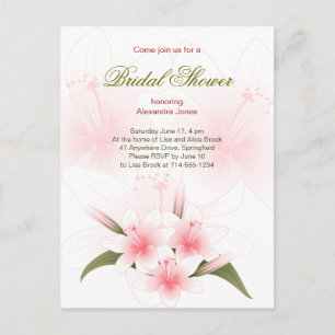Lily Bridal Shower Party Invitation