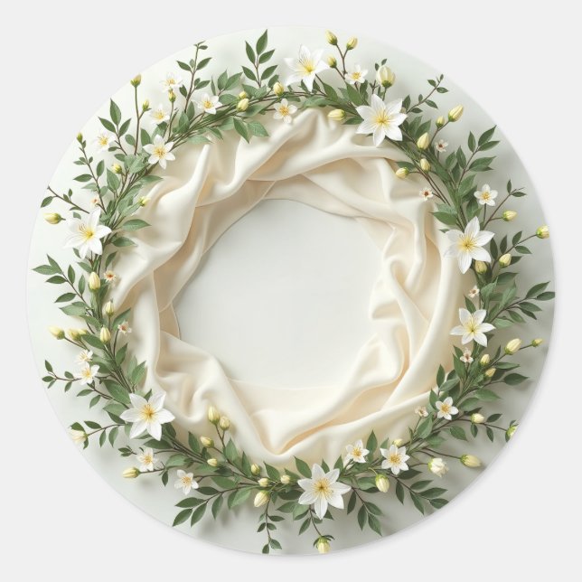 Lily Bridal Wreath Sticker (Front)