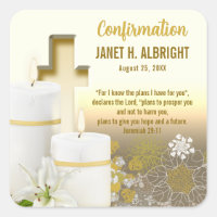 Lily Candle Cross