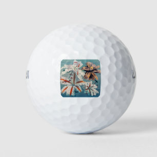 Lily,colored collotype by Kazumasa Ogawa Golf Balls