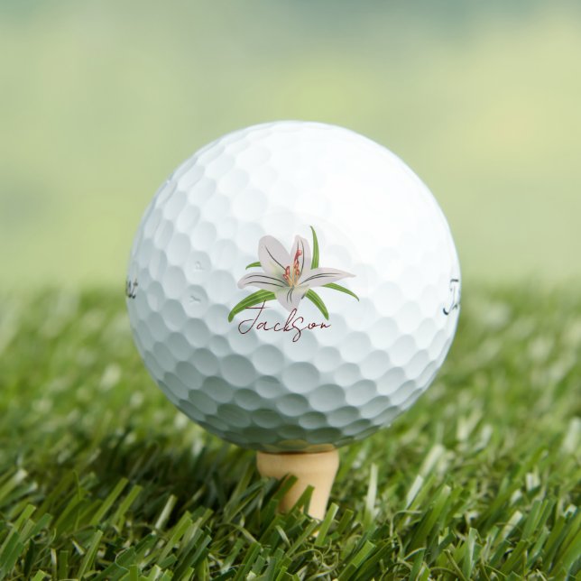 Lily - Customisable Golf Swing Fun  Golf Balls (Insitu Tee)
