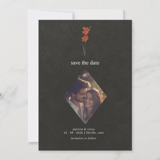 Lily Dutch Master Painting Save The Date (Front)