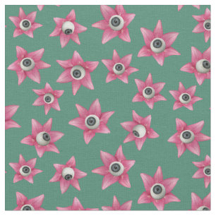 Lily Eyeball Green Fabric