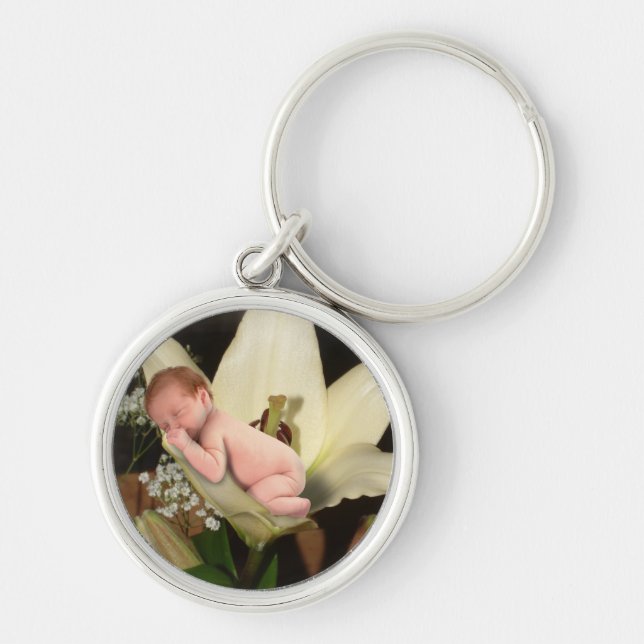 Lily Flower Baby Keychain (Front)