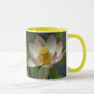 lily flower on water ringer mug