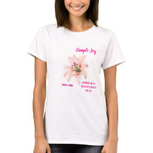 Lily Flower T-Shirt – Aesthetic Floral Design