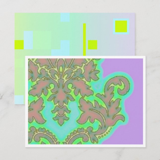 Lily Flower With Border Postcard (Front/Back)