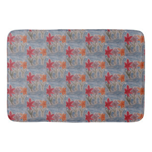 Lily Flowers Bath Mat