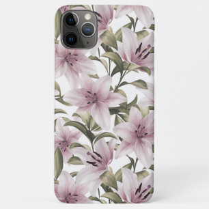 Lily flowers. Floral pattern iPhone 11 Pro Max Case
