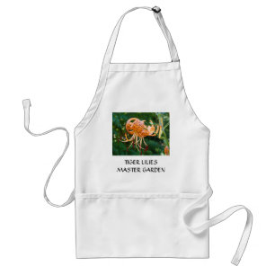 LILY FLOWERS LILIES APRONS COOKING KITCHEN