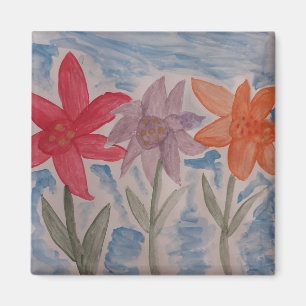 Lily Flowers Magnet