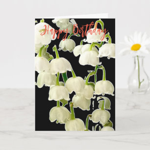 LILY FLOWERS PHOTO BIRTHDAY CARD