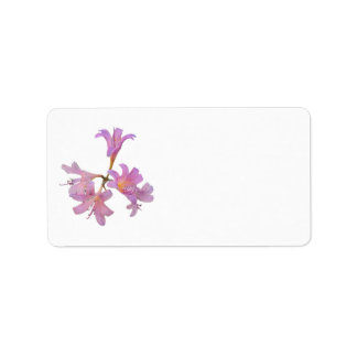Lily Flowers Return Address Label