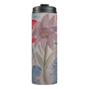 Lily Flowers Thermal Tumbler