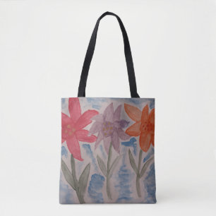 Lily Flowers Tote Bag