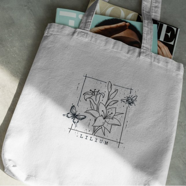 Lily Flowers Tote Bag (Creator Uploaded)
