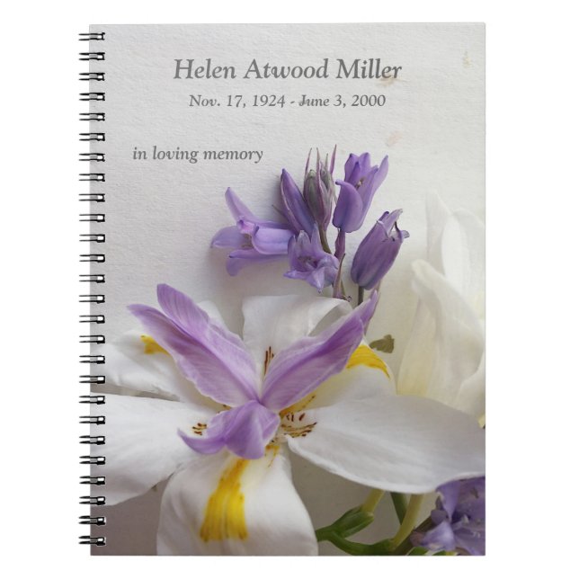 Lily, freesias and scilla flowers notebook (Front)