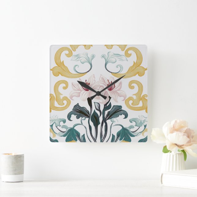 Lily & Grace Square Wall Clock (Home)