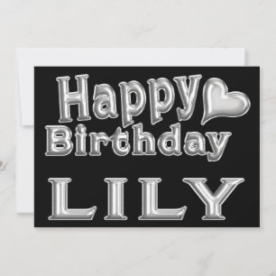 Lily Happy Birthday Karte Grußkarte mit Herz Card