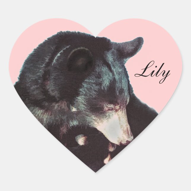 Lily Heart Sticker (Front)