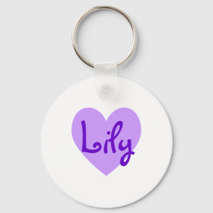 Lily in Purple Key Ring