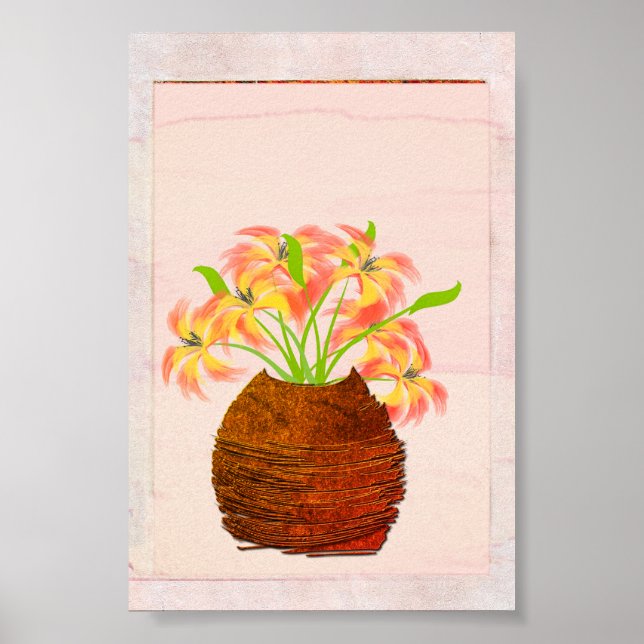 Lily in Vase Poster (Front)