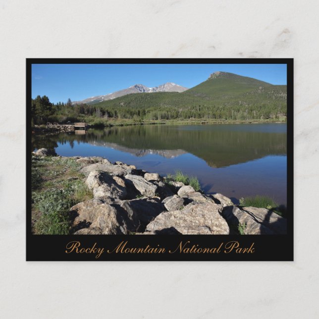 Lily Lake Rocky Mountain National Park Postcard (Front)