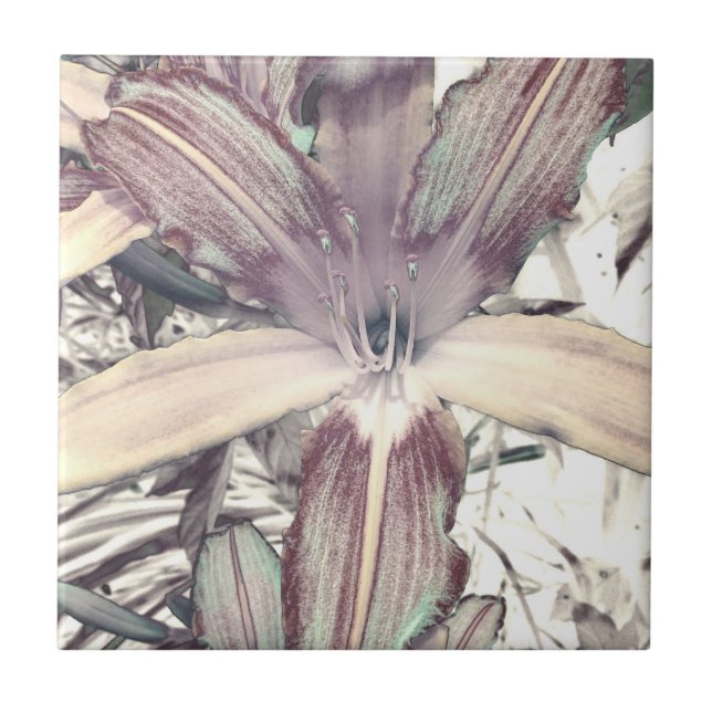 Lily Love Ceramic Tile (Front)