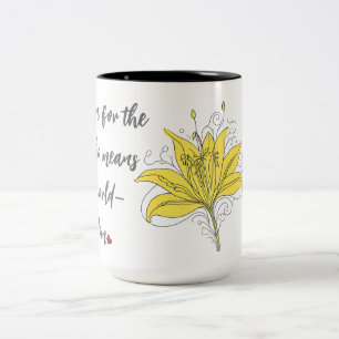 Lily Love – Whole World Quote Mug