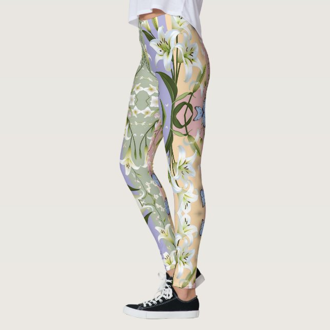Lily Multi Coloured Yoga Pants (Left)